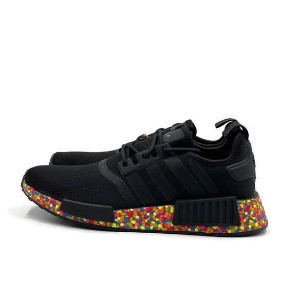 Adidas NMD R1 Men Sz 11 Casual Running Shoe Black Multicolor Trainer Sneaker NEW - Picture 5 of 11